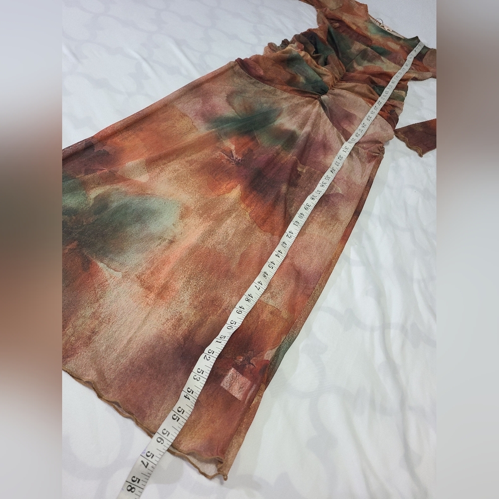 Camila Coelho Josephine Maxi Dress‎ in Multi Abstract Flora NWT Size Med - Picture 9 of 16